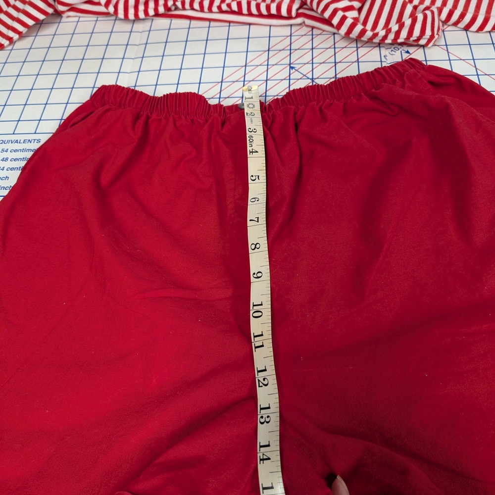 Vintage Maternity Dividends Red and White Striped Top with Dan Howard Red Shorts - Picture 12 of 16